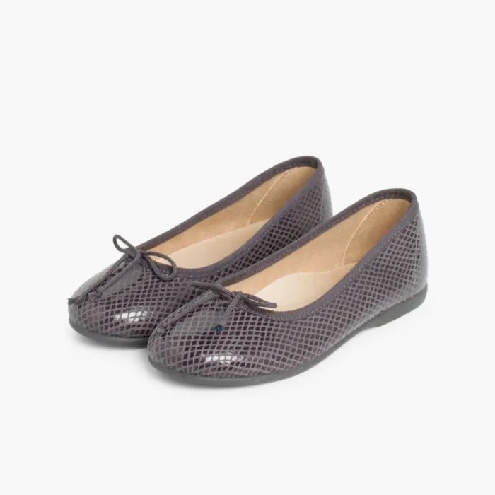 Ballerines Fille Print Serpent 