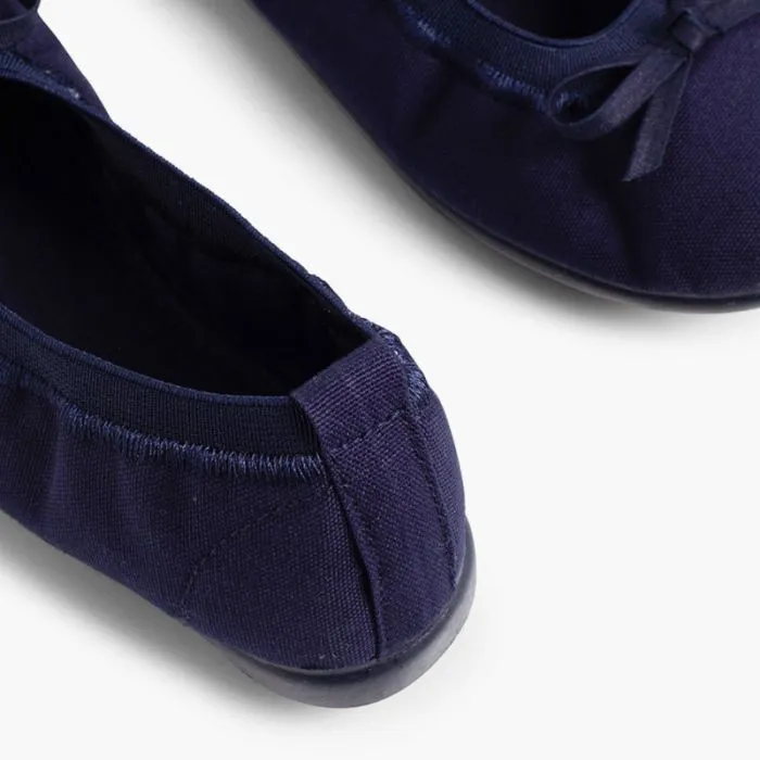 Ballerines pour Fille et Femme avec Élastique et Ruban