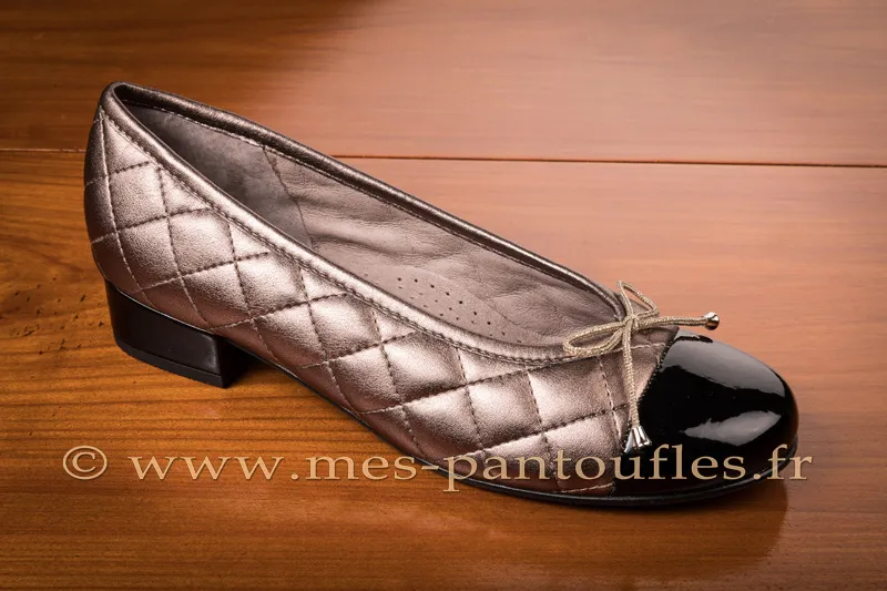 Ballerines vieil or