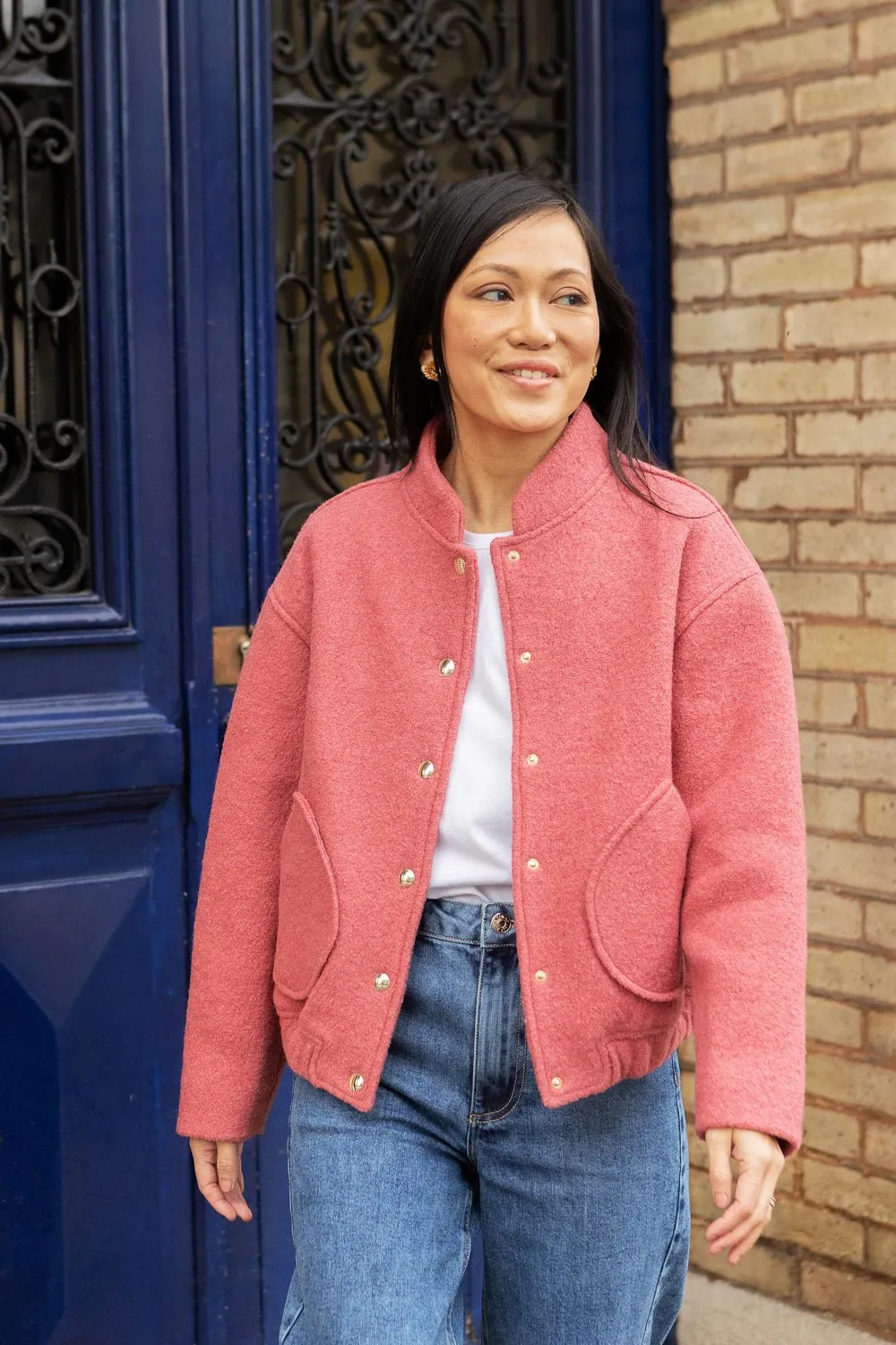 Bomber Drew - vieux rose