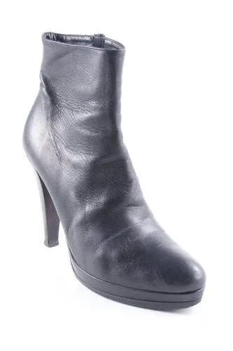 Botte courte noir style décontracté