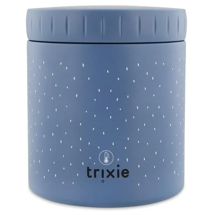 Boîte à lunch isolée - TRIXIE - Mrs. Elephant - 500ml - Bleu - Gris et rose