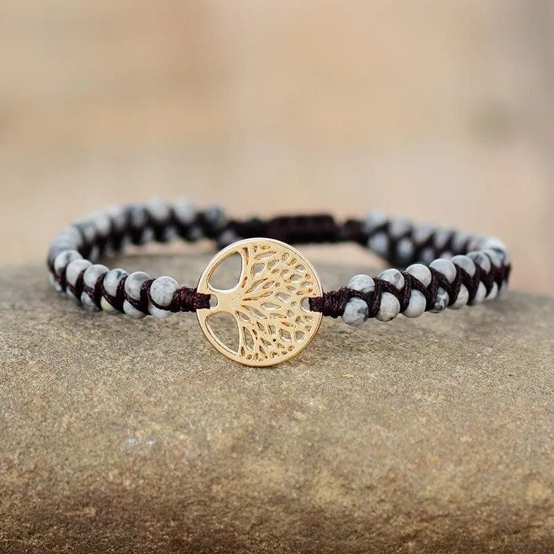 Bracelet Yggdrasil Gris
