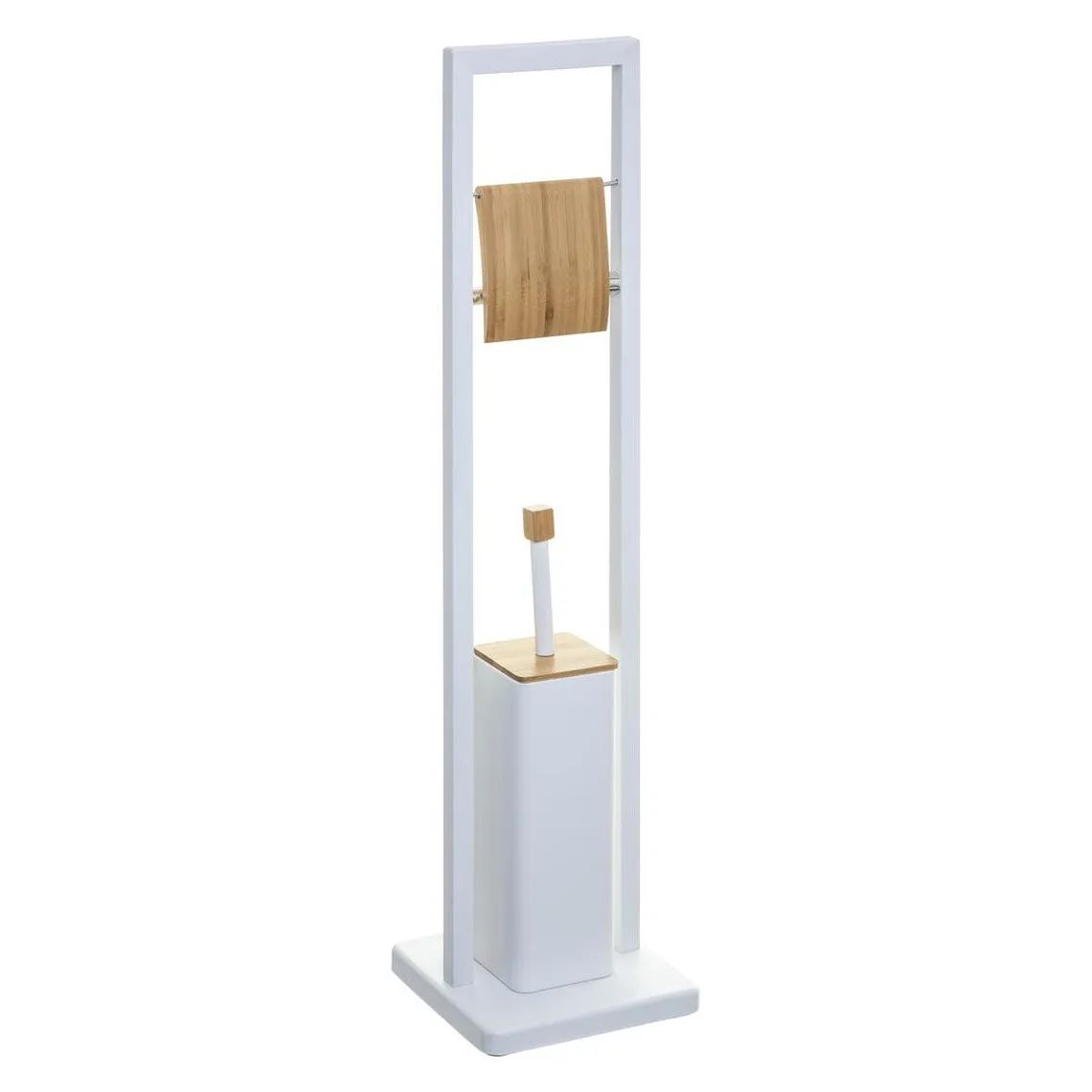 Brosse WC + Dérouleur Natureo Blanc | 3 Suisses