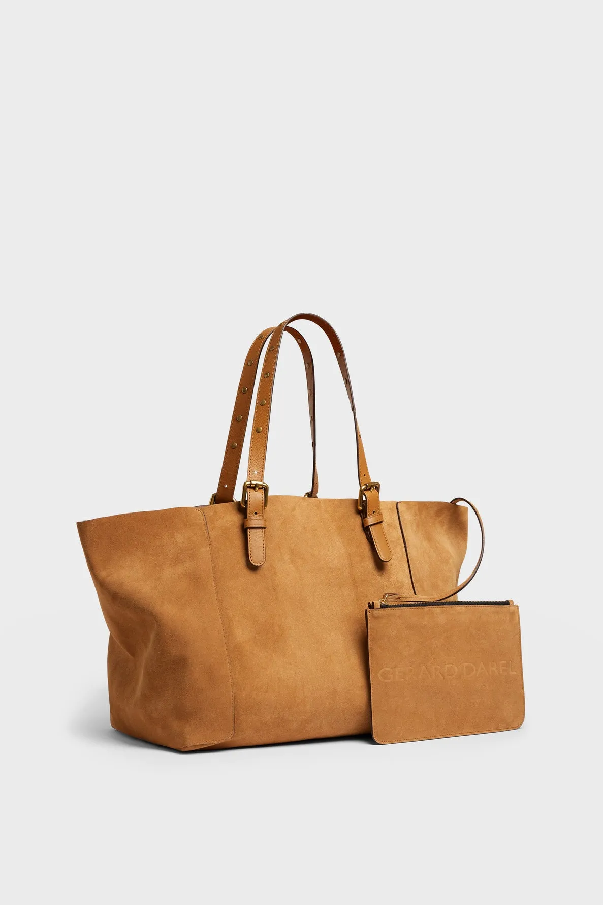 Cabas en cuir velours intérieur métallisé - SIMPLE BAG