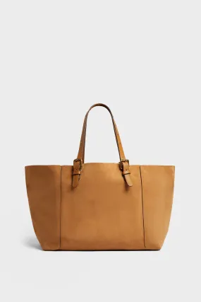 Cabas en cuir velours intérieur métallisé - SIMPLE BAG