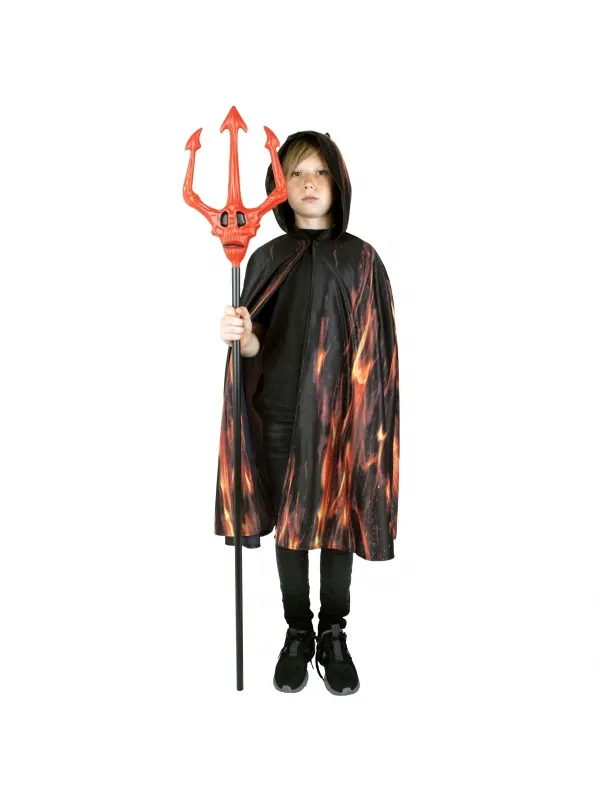 Cape de feu halloween pour enfant