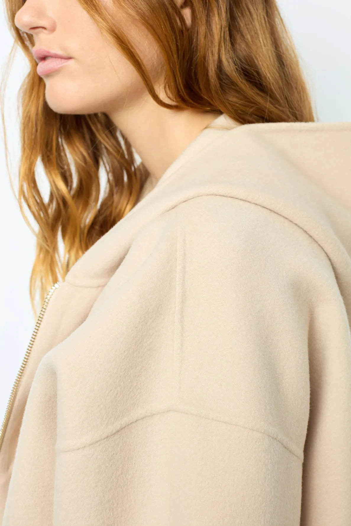 Cape en laine double face - NESRYNN