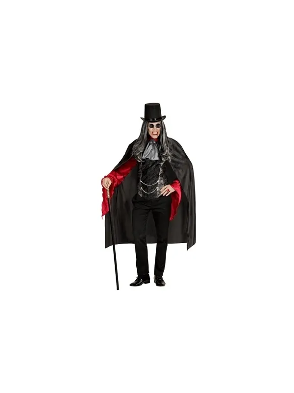 Cape Noire adulte 120 cm : Mystère et élégance assurés