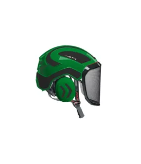 Casque Protos Integral Arborist Bicolore vert-gris carbone