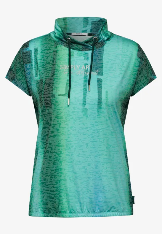 CECIL T-shirt avec burn-out 