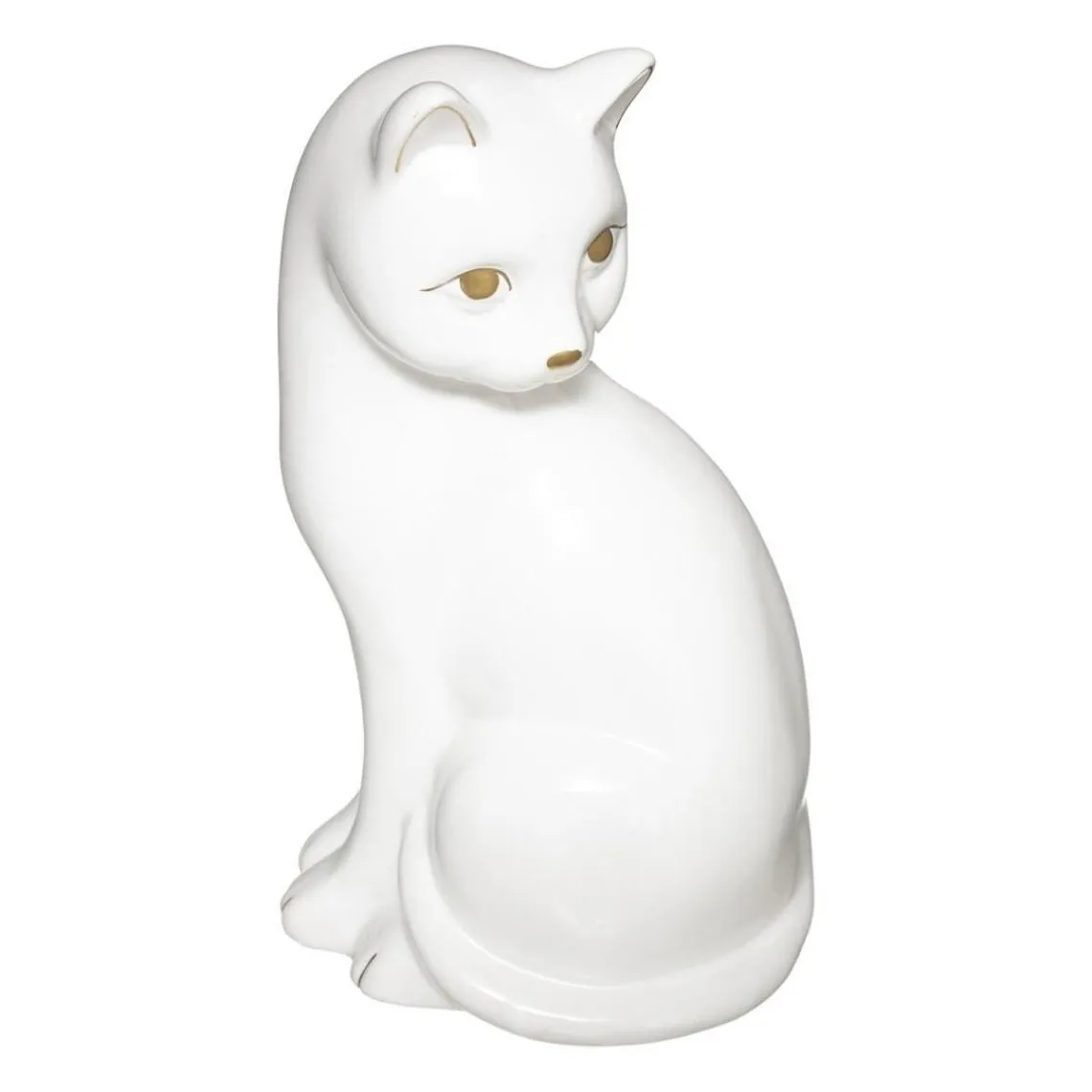 Chat Céramique Blanc H26 | 3 Suisses