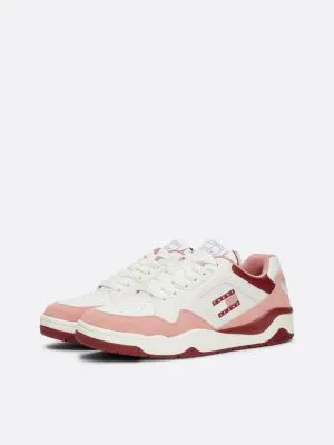 Chaussures de basket colour-pop en cuir | Rose | Tommy Hilfiger