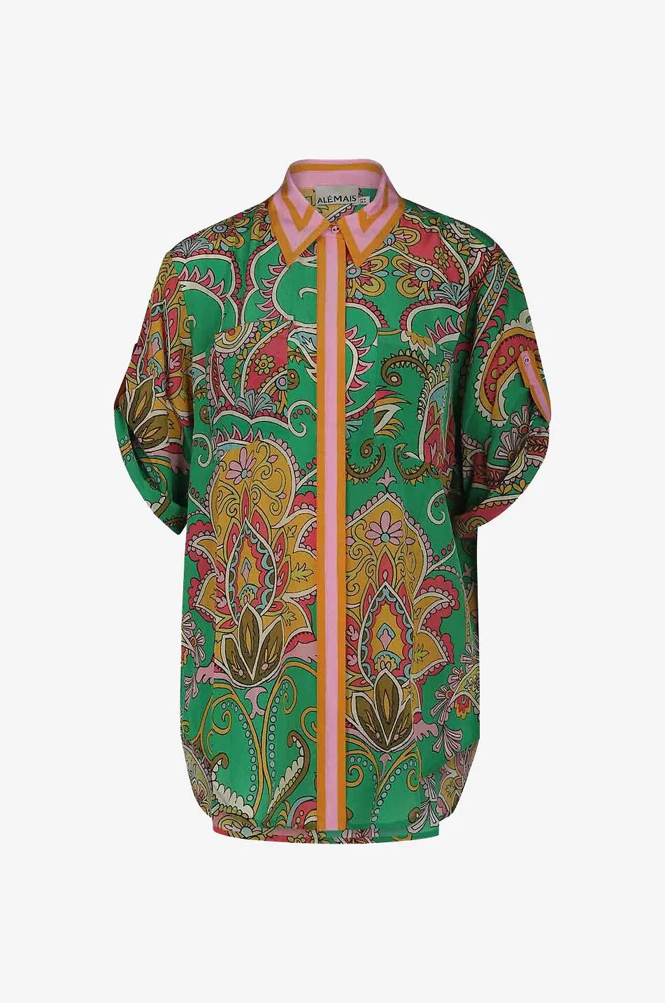 Chemise à manches courtes en soie Marion