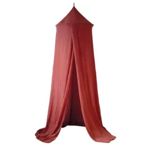 Ciel De Lit Trois Kilos Sept - 60x260 Cm - Pour Bébé - En Polyester et Coton rouge - Trois Kilos Sept
