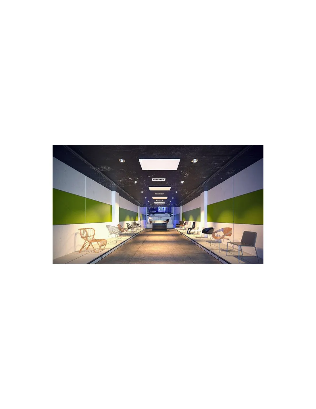 Dynabox AX+ 400W Blanc 1193x593x30 IK10 IP44 230V ACSO 312006