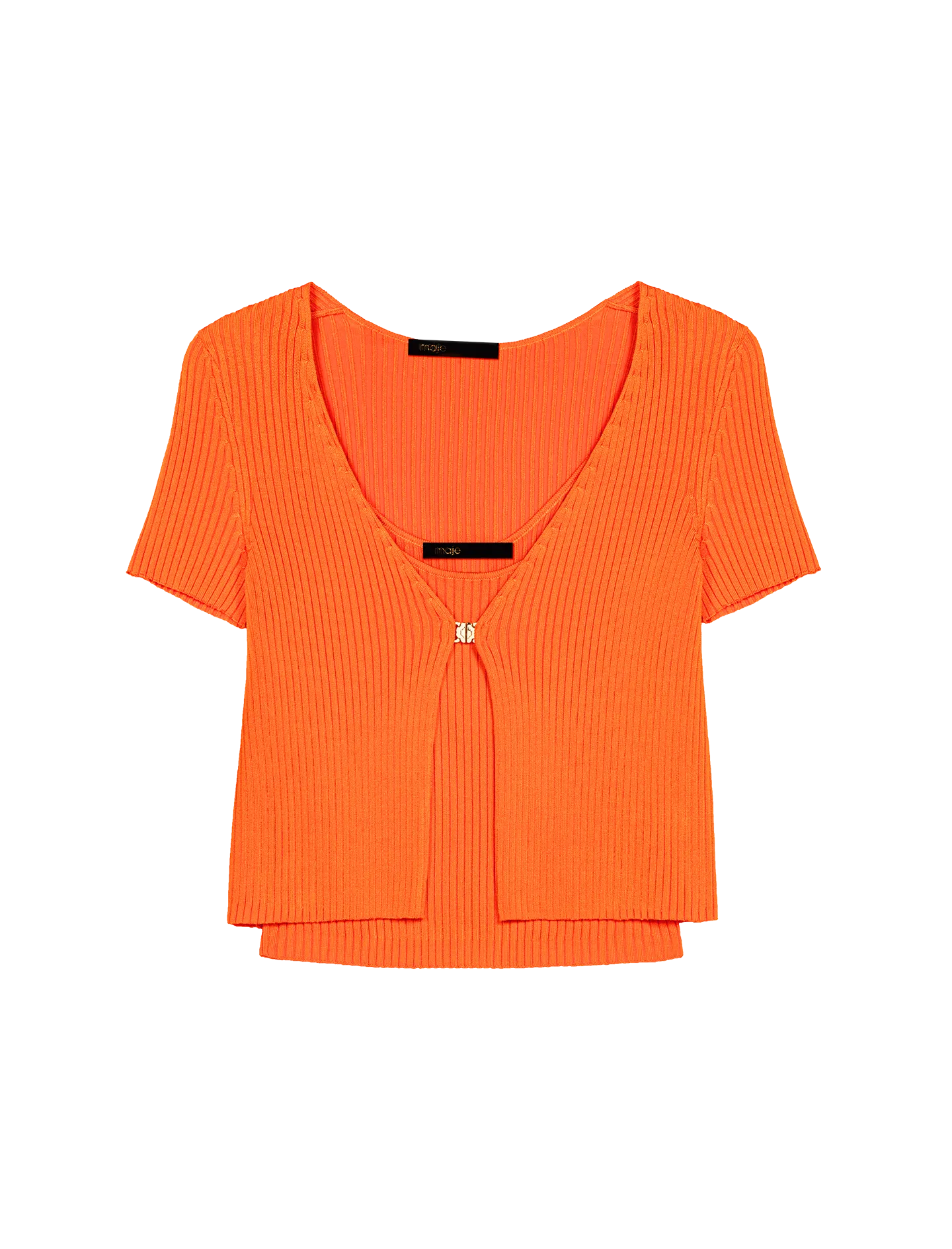 DéBARDEUR COL ROND CôTELé - MAJE pour FEMME | Printemps