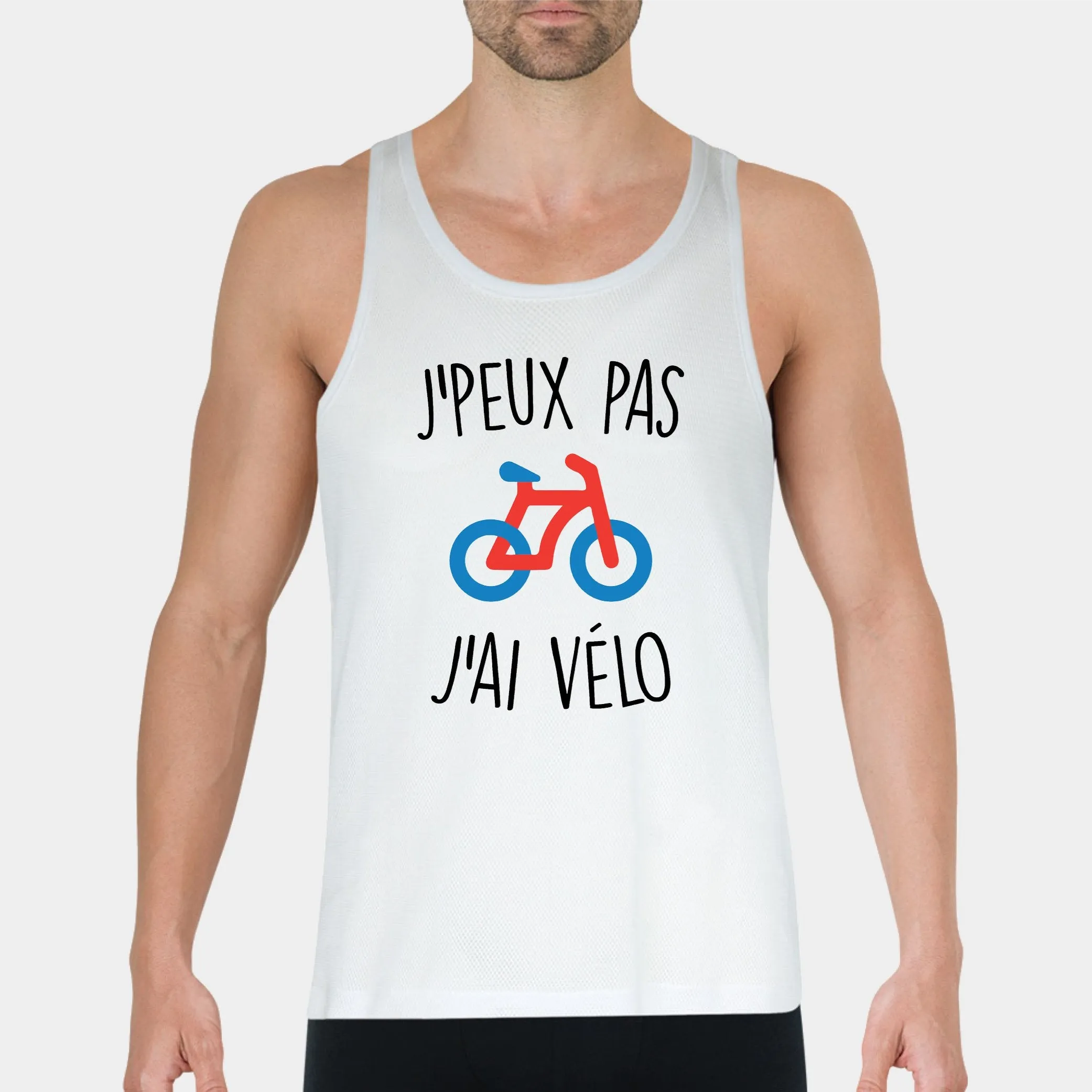 Débardeur Homme J'peux pas j'ai vélo