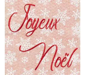 Déco De Noël Botte Grand Modèle Joyeux Noël H 45 Cm