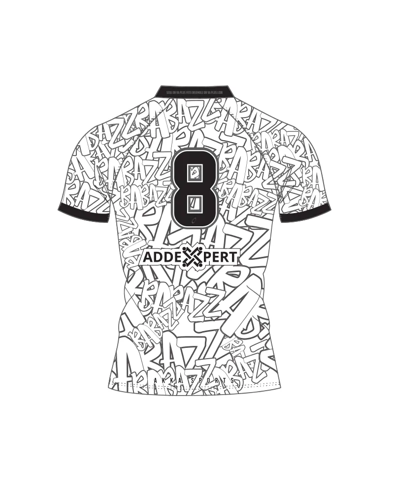 Découvrez le Maillot Pro Blanc BABAZZ SEVENS - Akka Sports