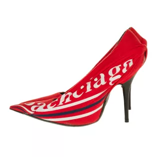 Escarpins Balenciaga Tissu technique Rouge