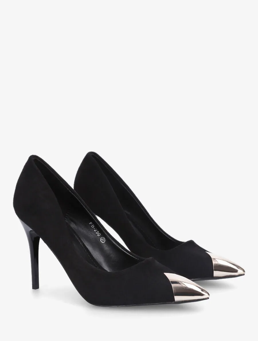 Escarpins hauts en suédine - Noir