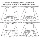 Ethel Chemisier/Robe - Patron papier - P&M pattern
