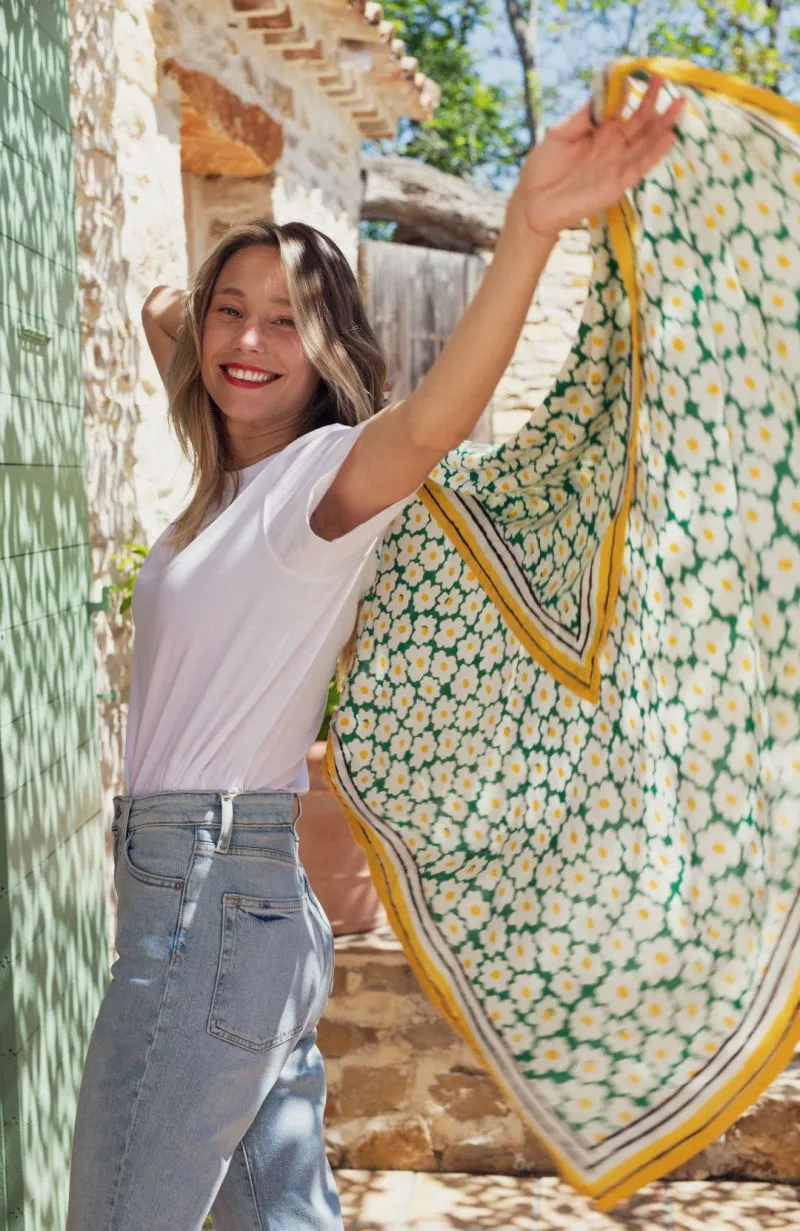 Foulards duo Marguerite - Jaune - Les Raffineurs