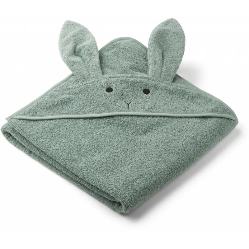 Grande cape de bain en coton bio | Lapin Peppermint - Liewood
