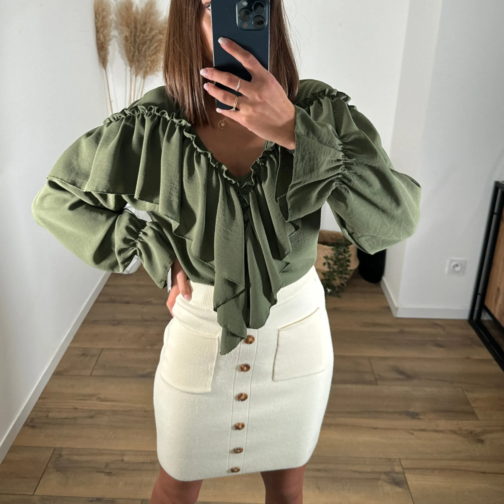 JUPE BEIGE ANDREANE