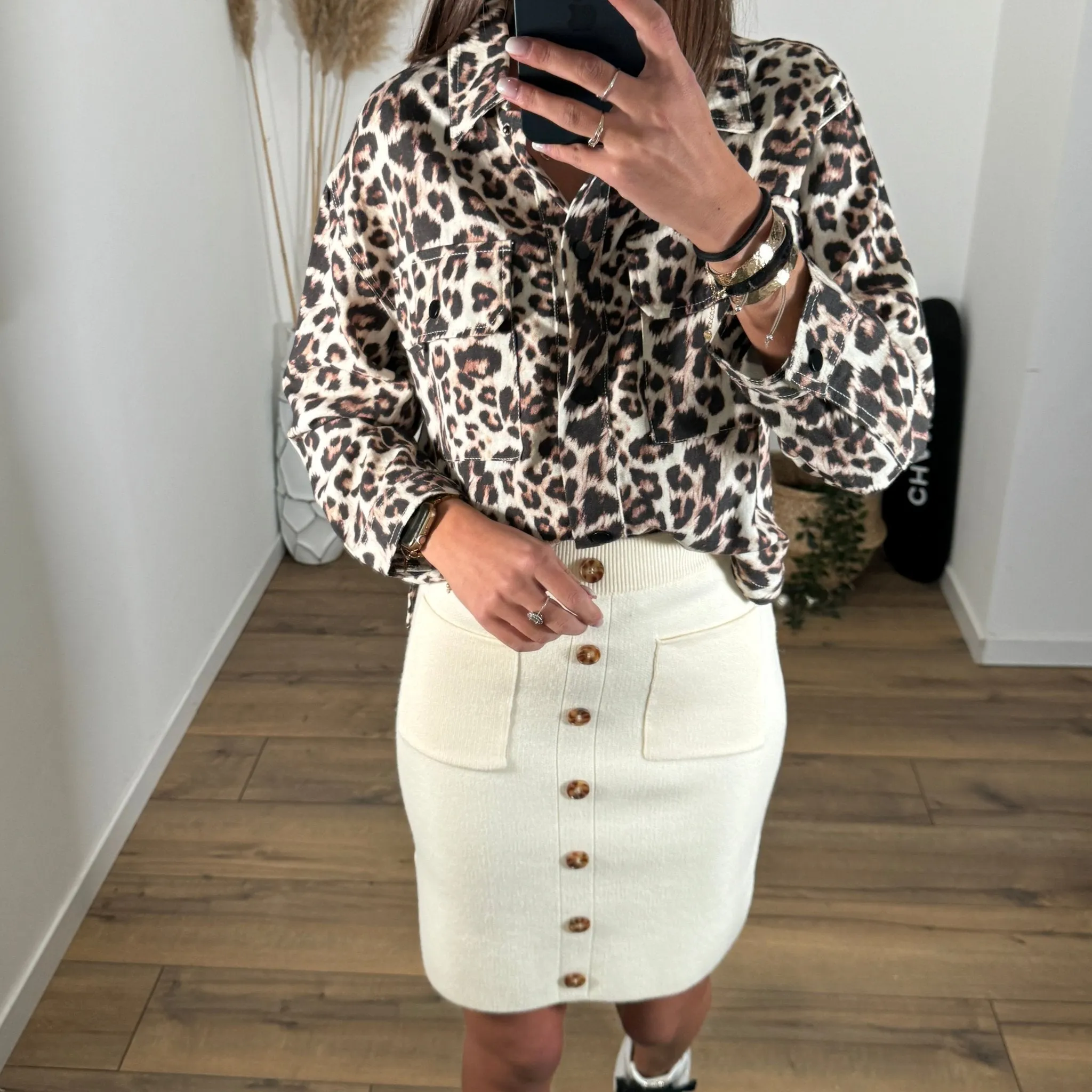 JUPE BEIGE ANDREANE