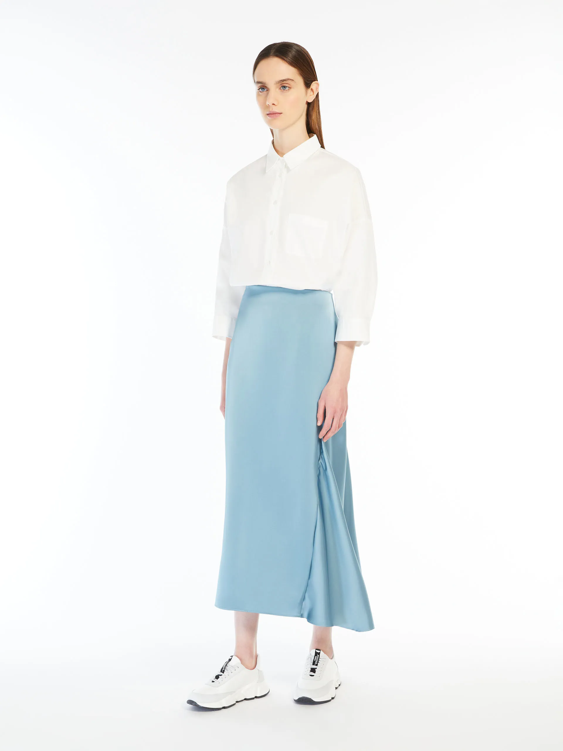 Jupe fluide en satin