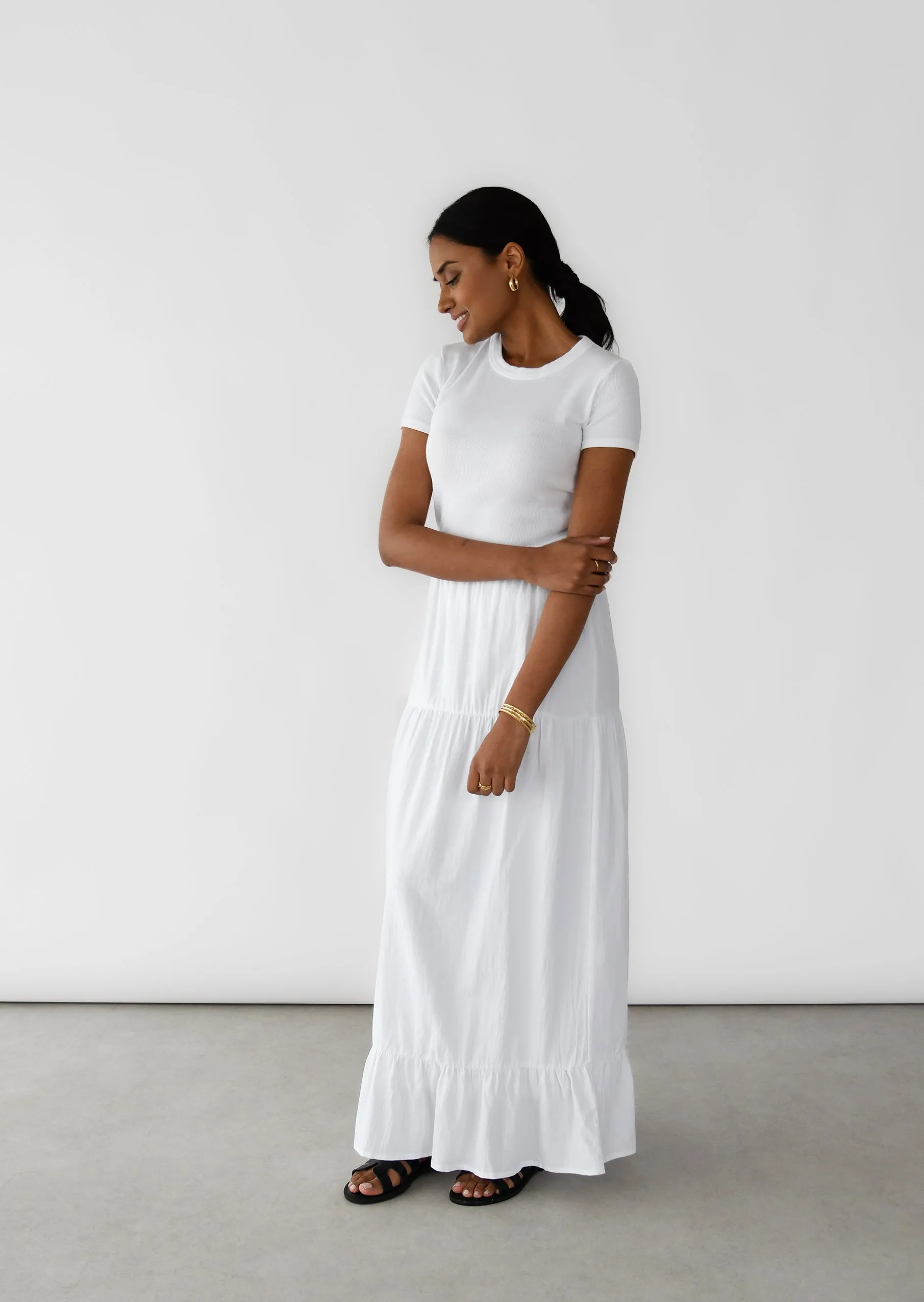 Jupe longue en coton