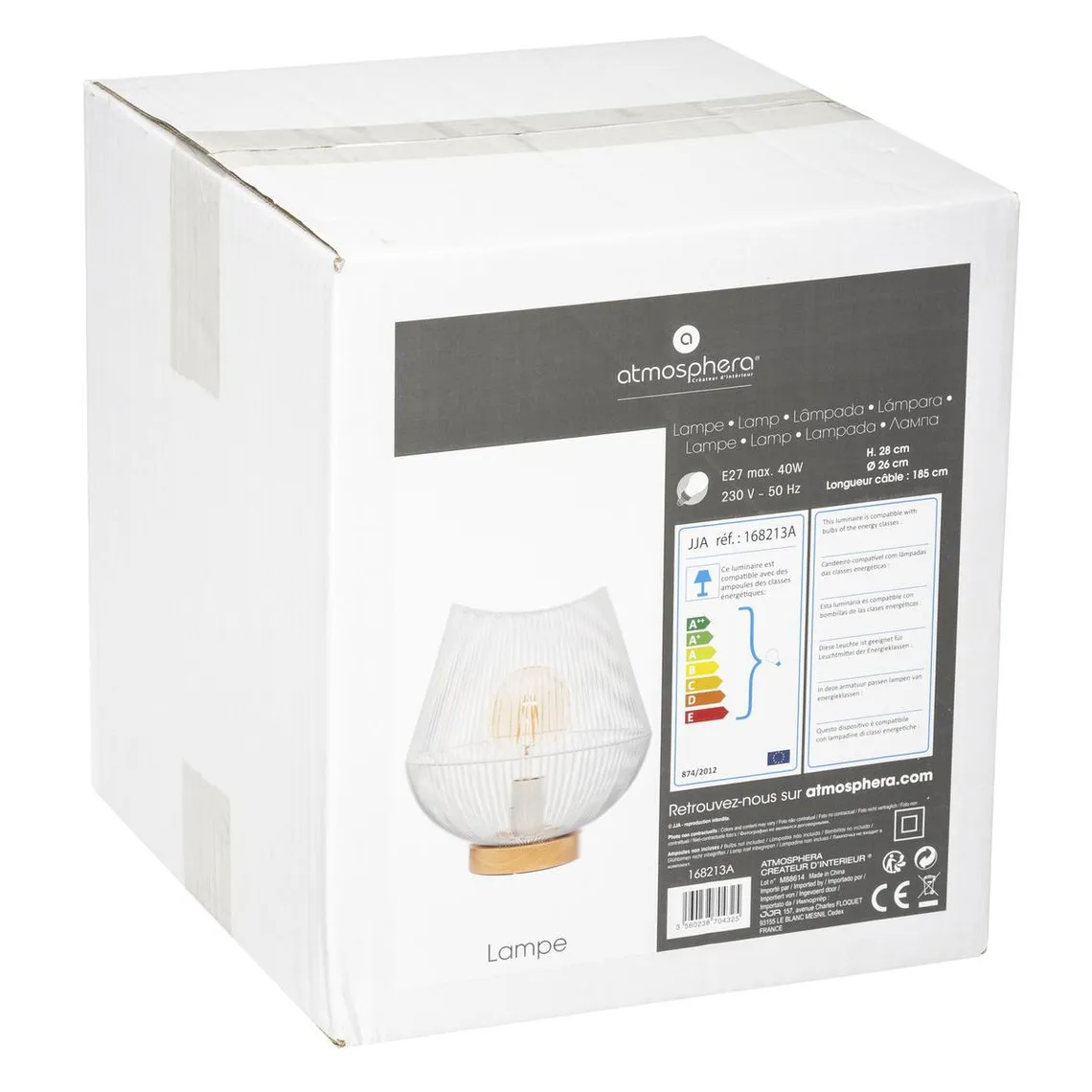 Lampe en Fil Métallique Blanc Jena | 3 Suisses