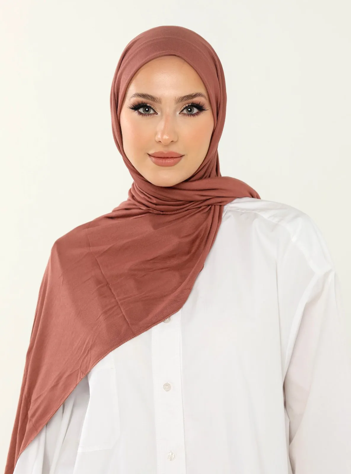 Luxury Combed Cotton Shawl Rose