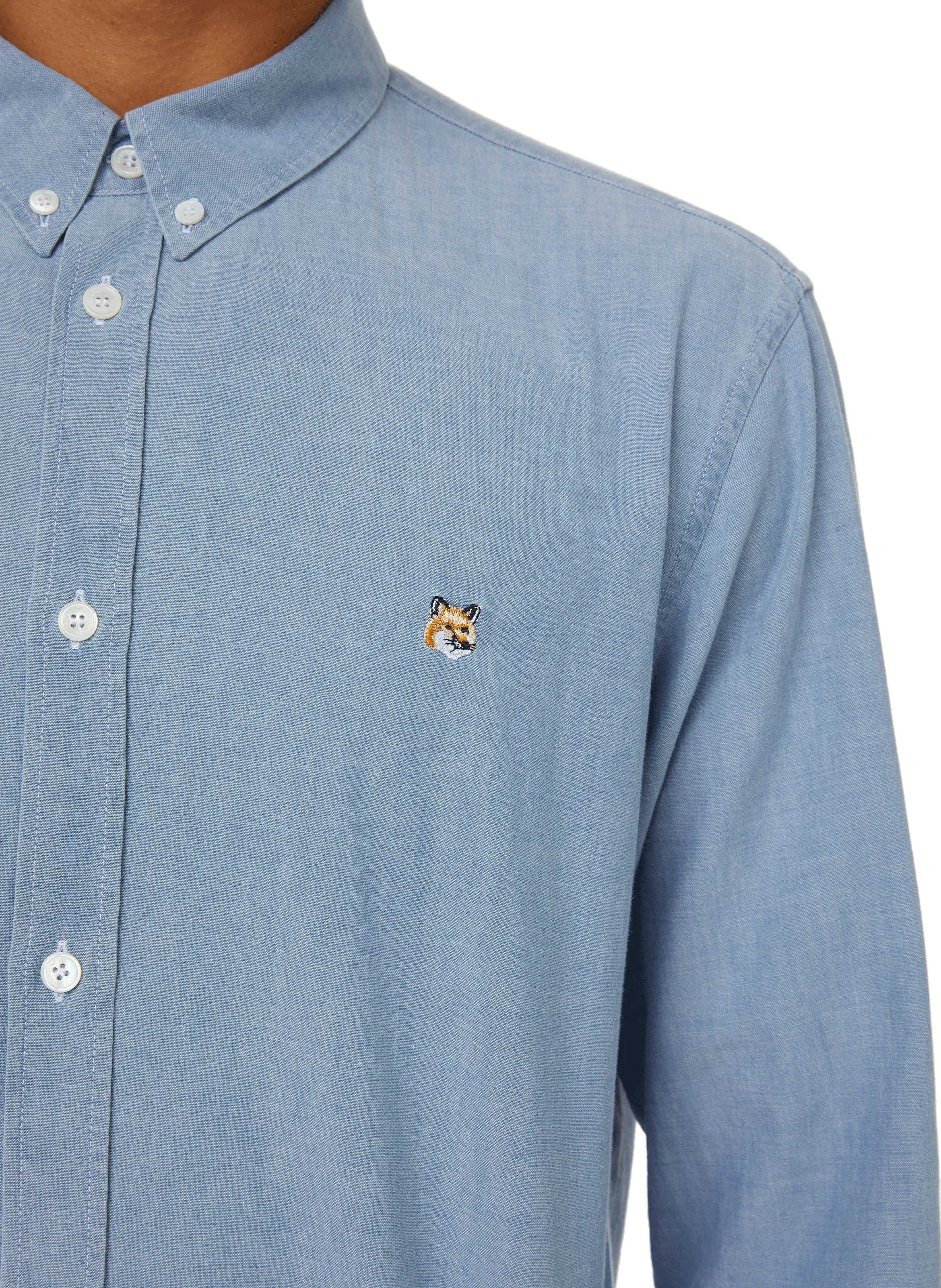 MAISON KITSUNÉ  Chemise en coton - Bleu