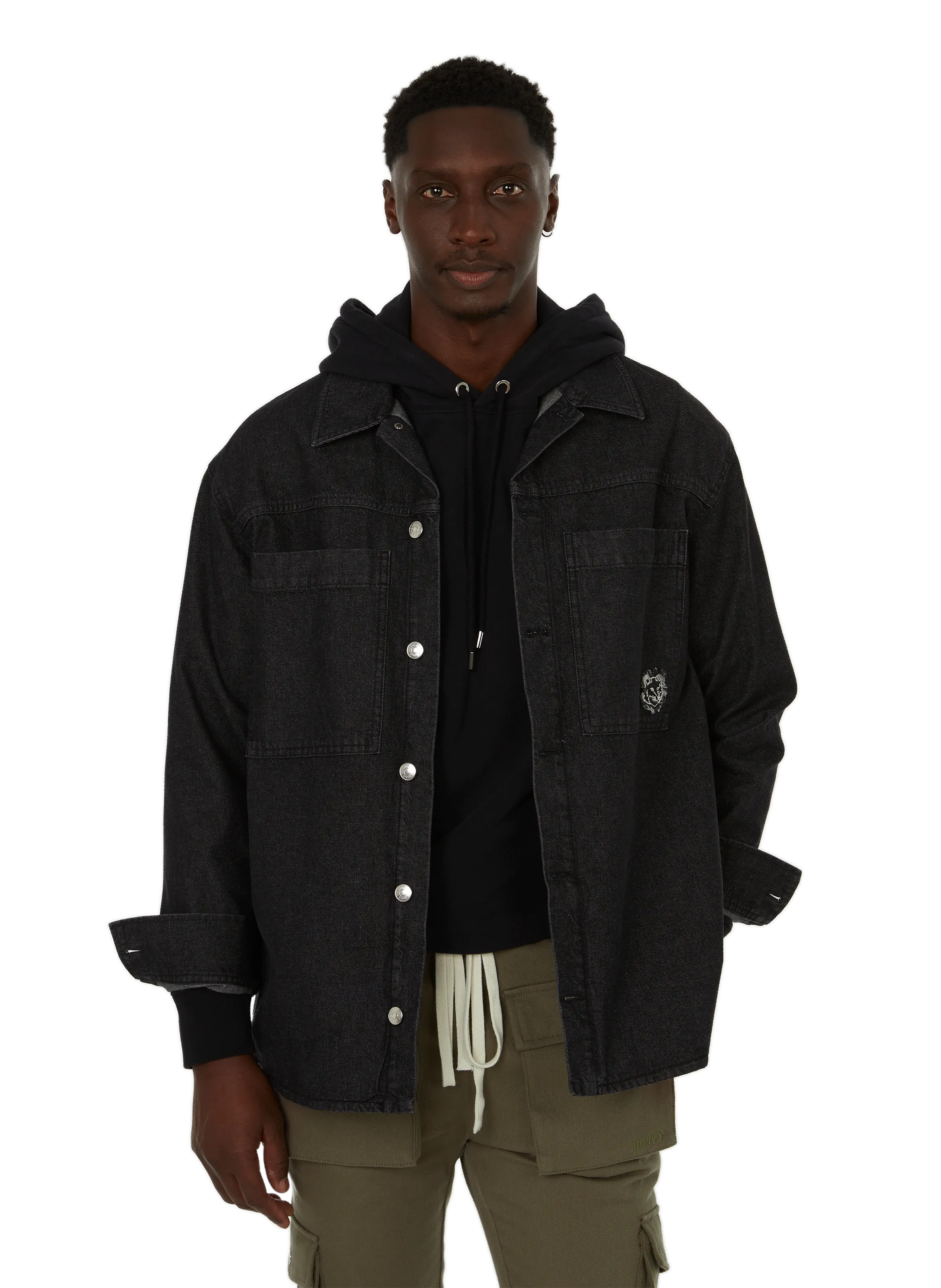 MAISON KITSUNÉ  Veste en jean - Noir