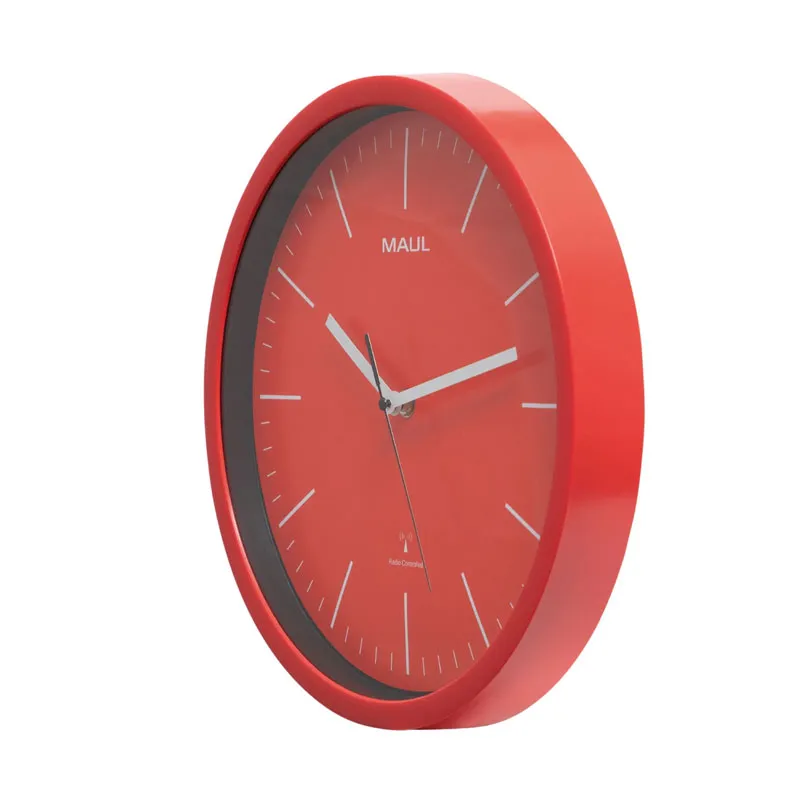 MAUL Horloge murale MAULjumb, diamètre: 305 mm, rouge