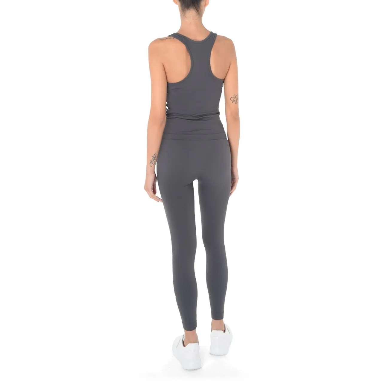 Max Mara Top 'S Fortuna gris avec logo 