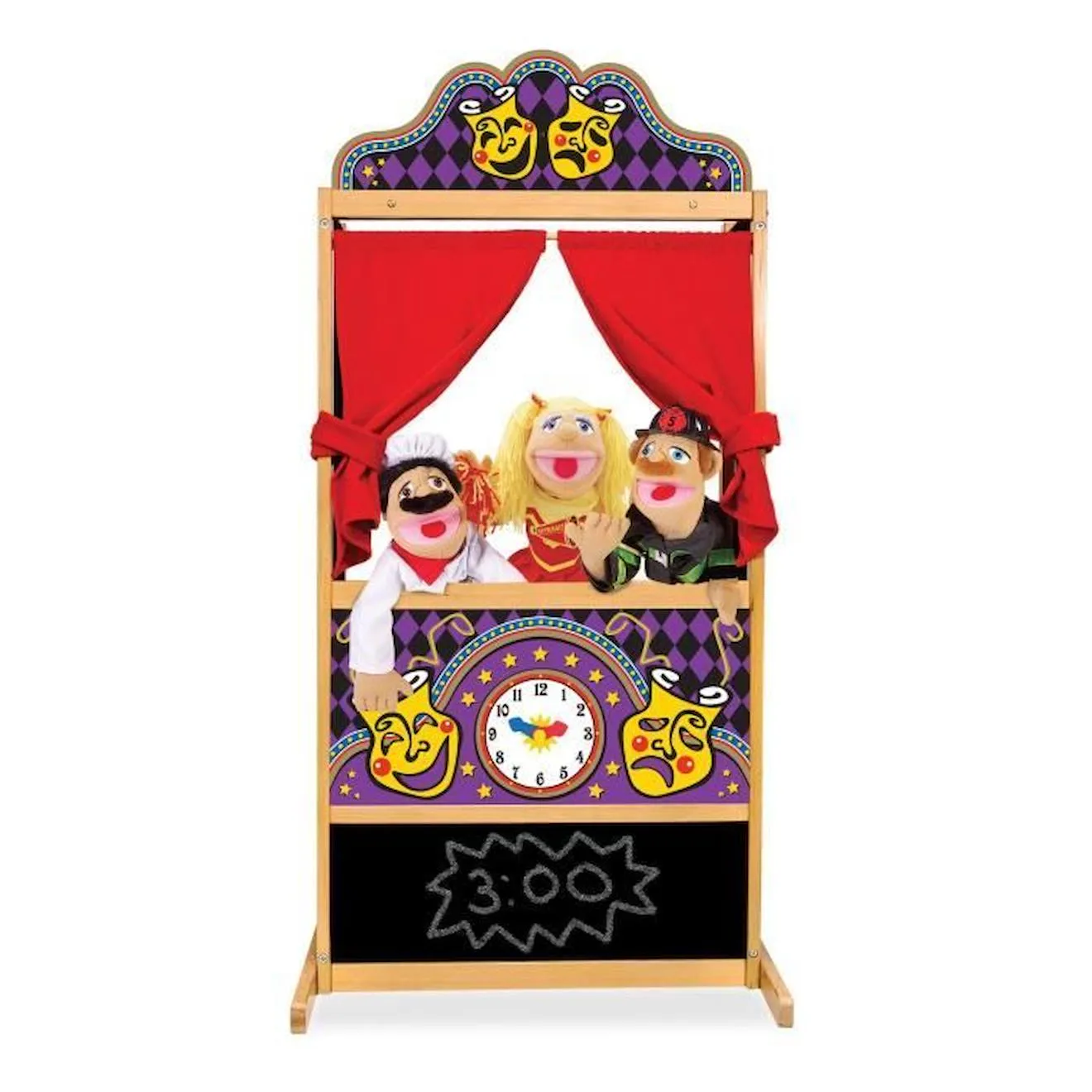 MELISSA & DOUG Théâtre De Marionnettes rouge - Melissa & Doug