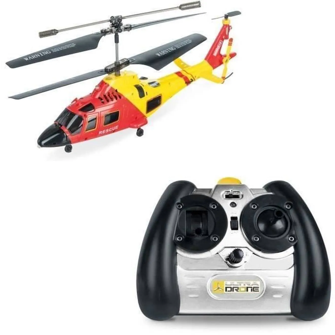 Mondo Motors - Hélicoptère H22.0 - Rescue Ultradrone Télécommandé à Rayons Infrarouges - Gyroscope Intégré - 3 Canaux - 63711, r