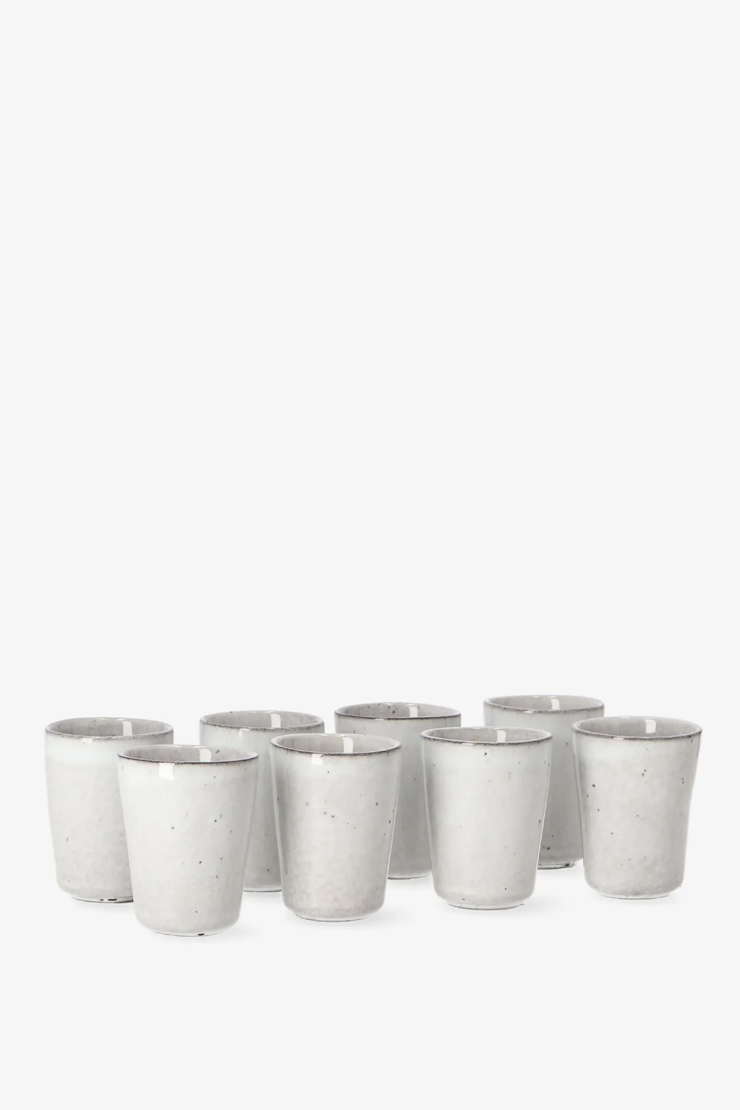 Mugs à espresso en émail - gris