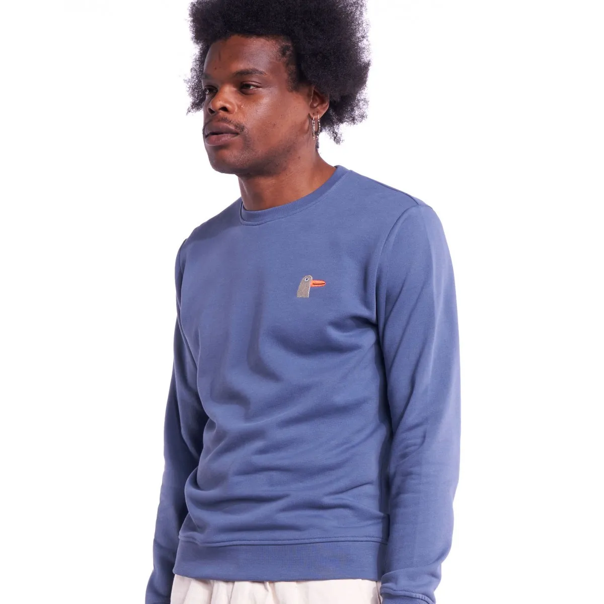 Olow - Sweat bleu gris Goosy