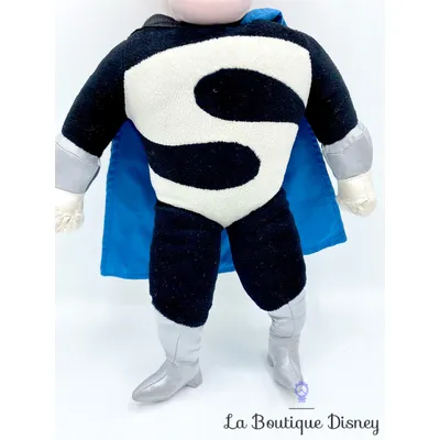 Peluche interactive Syndrome Les Indestructibles Disney Store méchant masque cape bleu 45 cm
