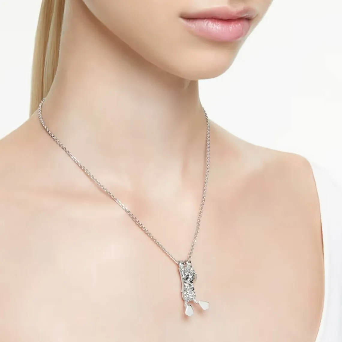 Pendentif multiple Disney Donald Duck Blanc Métal rhodié | 3 Suisses