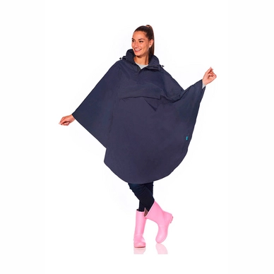 Poncho Happy Rainy Days Bike Cape Madonna Midnight