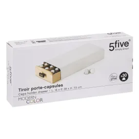 Porte capsule x30 Modern Color, blanc | 3 Suisses