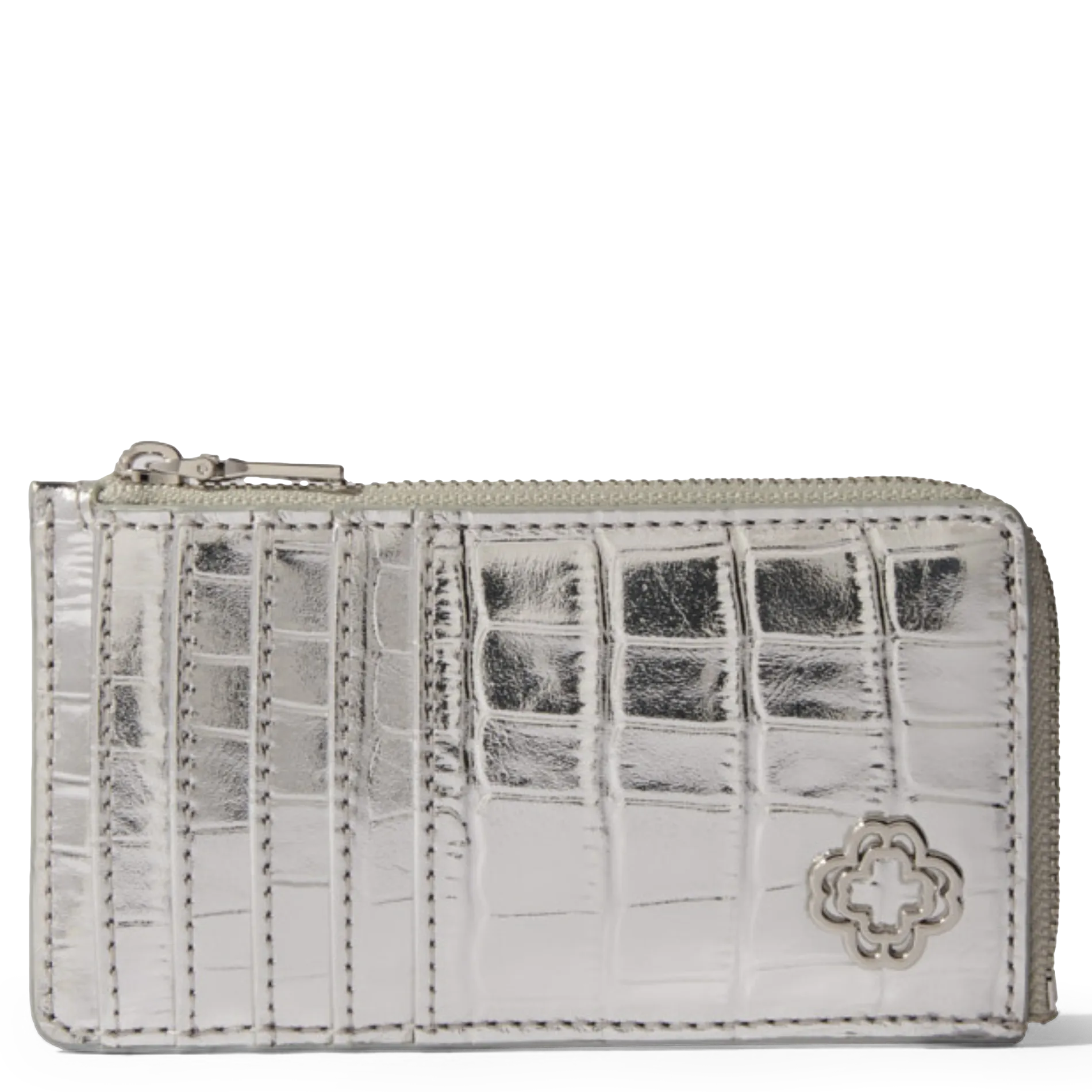 PORTE-CARTES EN CUIR EMBOSSé CROCO - MAJE pour FEMME | Printemps
