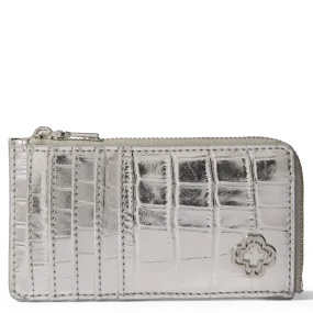 PORTE-CARTES EN CUIR EMBOSSé CROCO - MAJE pour FEMME | Printemps