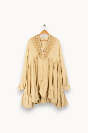 Robe beige - Taille S/36